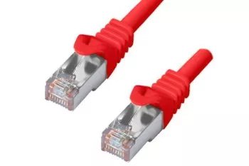 HQ Cat.6 patch cable PiMF/S-FTP, 0.5m LSZH, CU, AWG27, red